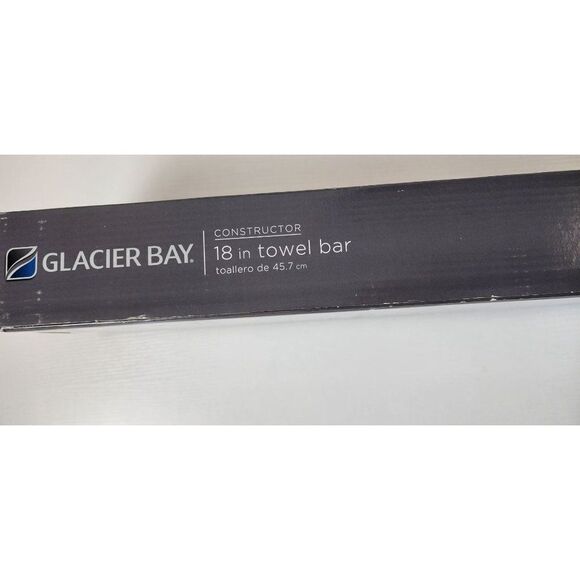 Glacier Bay Chrome 18 Inch Towel Bar, NEW - Picture 2 of 4